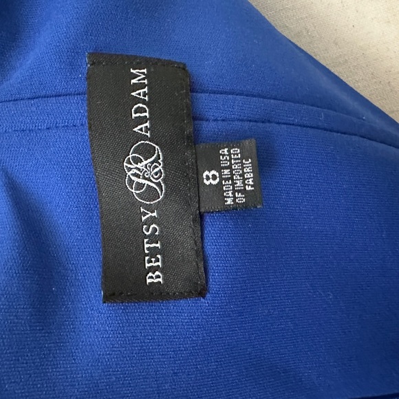 NEW Betsy & Adam Cobalt Blue Formal Dress - Picture 8 of 10